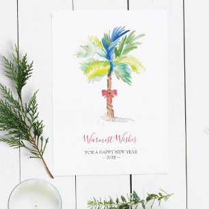 Christmas Card, Holiday Card, Palm Tree Card