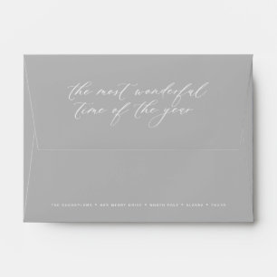 Christmas Card Holiday Mailing Greeting Envelope