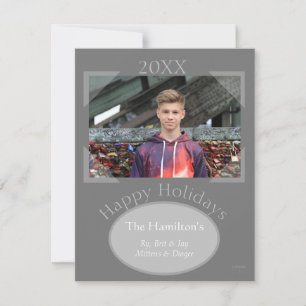 Christmas Card in Grey - HAMbWG