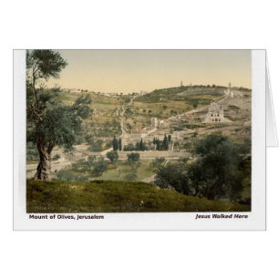 Christmas Card Jerusalem Vintage Photo