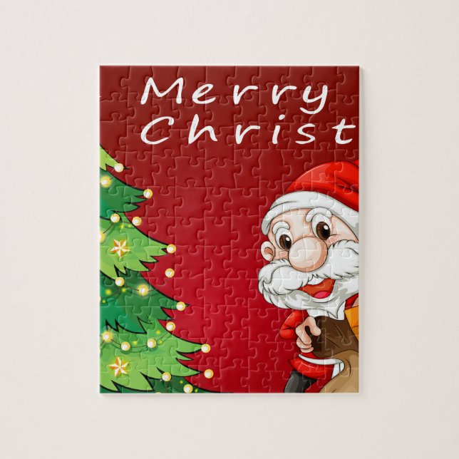 Christmas card jigsaw puzzle (Vertical)