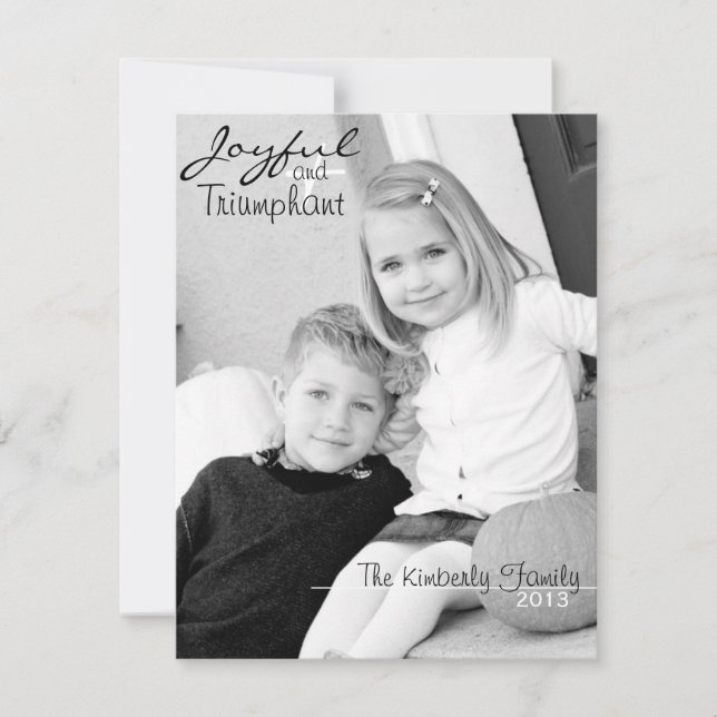 Christmas Card - Joyful and Triumphant (Front)