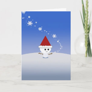 Christmas Card Kawaii Snowman Cute!