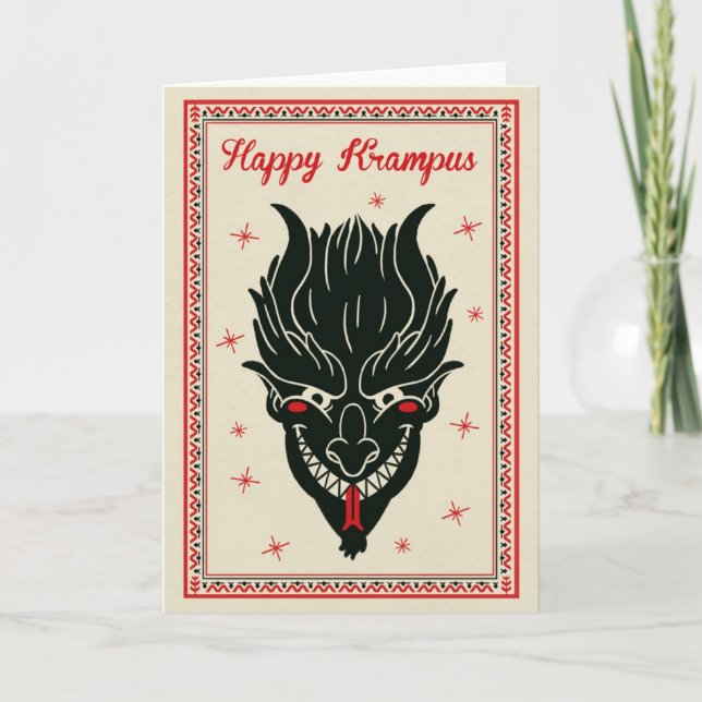Christmas Card - Krampus Face (Front)