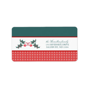 Christmas Card Mailing Address Labels