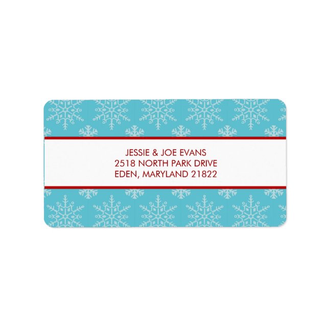 Christmas Card Mailing Address Labels (Front)