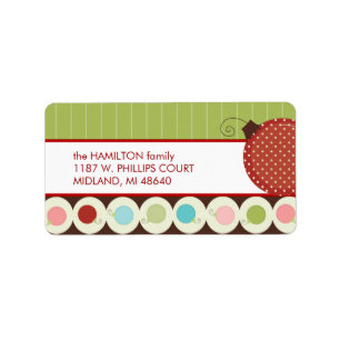 Christmas Card Mailing Address Labels