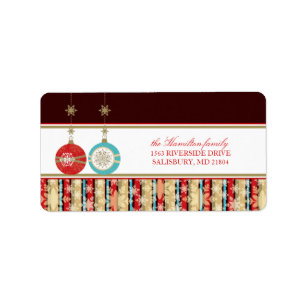Christmas Card Mailing Address Labels