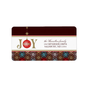 Christmas Card Mailing Address Labels