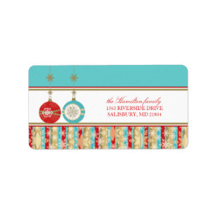 Christmas Card Mailing Address Labels
