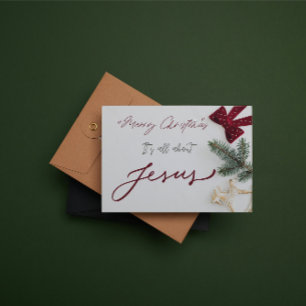 Christmas Card: Marry Christmas it's about Jesus. Card