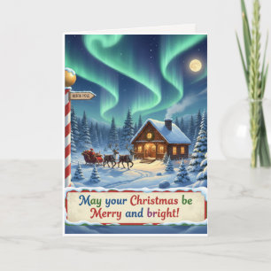 Christmas Card- Merry and Bright Heartfelt Card