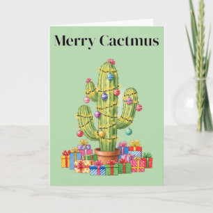 Christmas Card - Merry Cactmus
