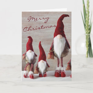 Christmas Card - Merry Christmas Gnomes