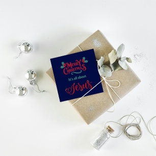 Christmas Card: Merry Christmas is about Jesus Holiday Card
