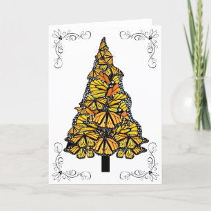 Christmas Card Monarch Christmas Tree