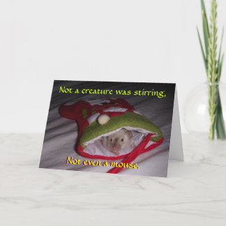 Christmas Card: Not Even a Mouse Holiday Card