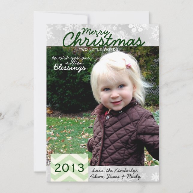 Christmas Card - One million Blessings (Front)