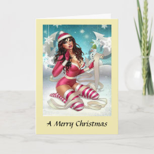 Christmas Card - Pin-up Girl