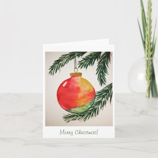 Christmas card plain blank (Front)