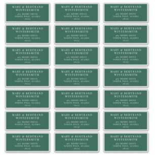 Christmas Card Pre-addressed Envelope Labels