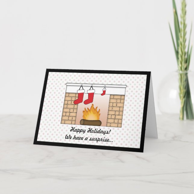 Christmas Card Pregnancy Announcement (Front)