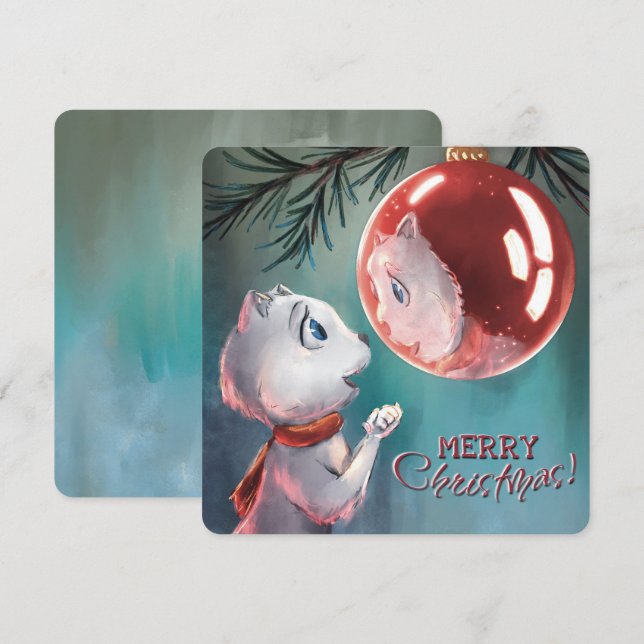 Christmas card - reflection - by Monika Marzec (Front/Back)