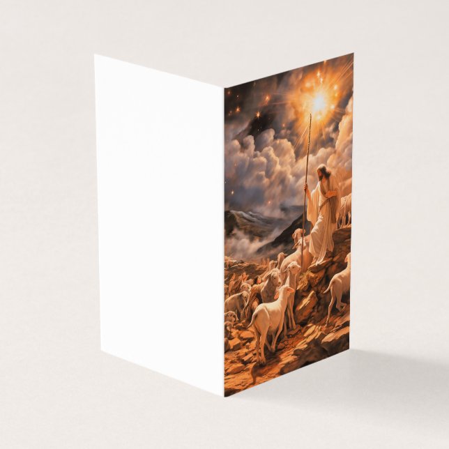 Christmas Card Religious Personalized (Outside)