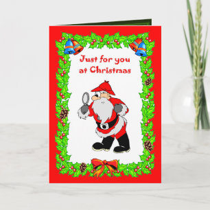 Christmas card Santa Sherlock