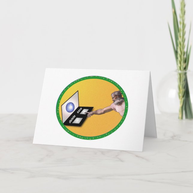 Christmas Card (Save vs. Delete Theme) (Front)