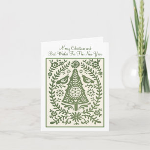 Christmas Card - Scandinavian Christmas Green
