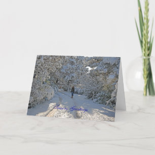 Christmas Card Snow Scene