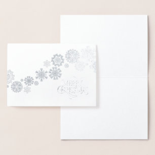 Christmas Card-Snowflakes Foil Card