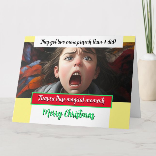 Christmas Card THEY GOT TWO MORE PRESENTS! (Front)