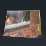 Christmas Card (Window Candles)<br><div class="desc">A card that shows the warm flame of a candle at the snowy window.</div>