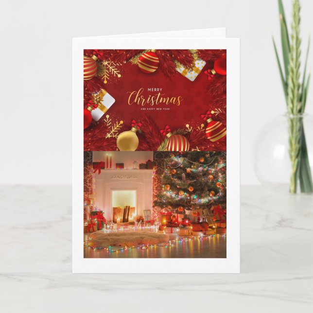 Christmas card with a warm, thoughtful message (Front)