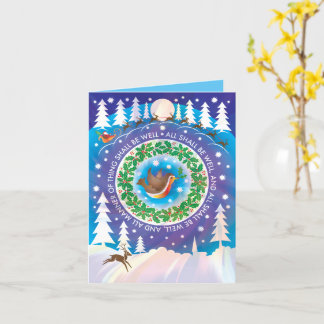 Christmas card with 'All shall be well' quote.