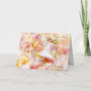 Christmas card with bell for Mom