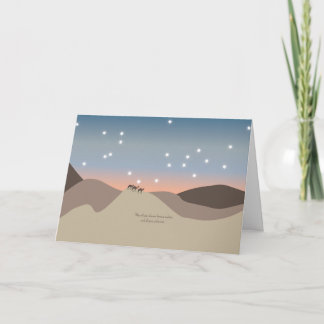 Christmas Card with Camels