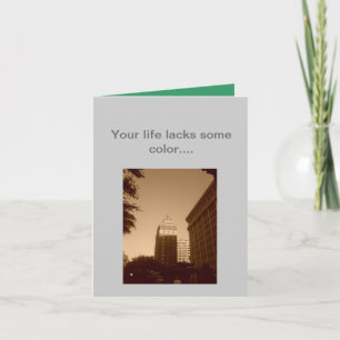 Christmas card with colour