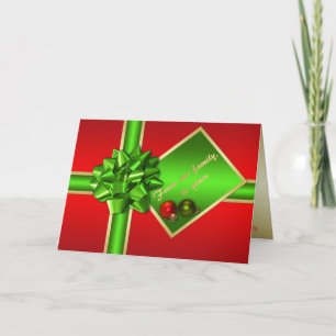 Christmas Card with Family Photo Insert