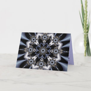 Christmas card with fantasy stars and text