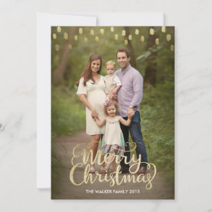 Christmas Card with gold foil effect