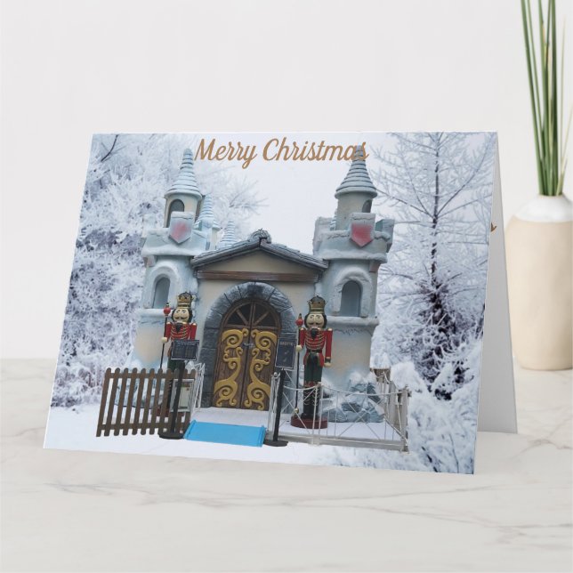 Christmas card with Grotto and Nutcrackers (Front)
