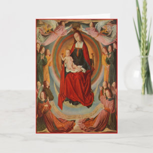 Christmas Card with Madonna & Child - Customizable