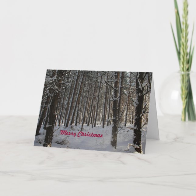 Christmas card with Merry Christmas (Front)