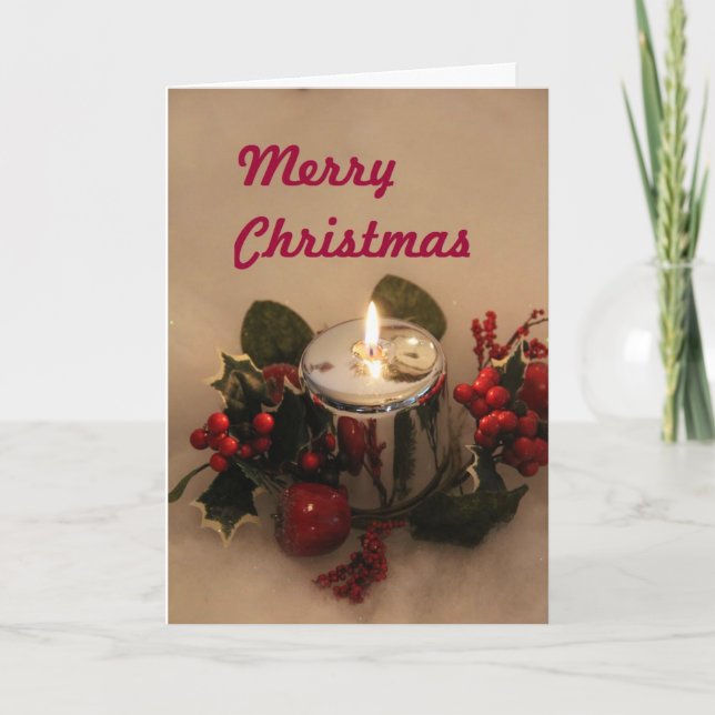 Christmas card with Merry Christmas (Front)