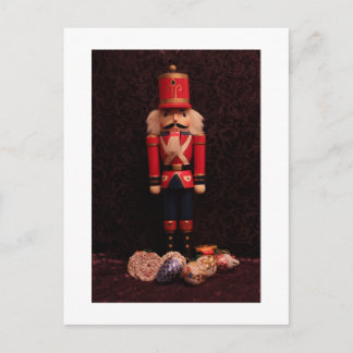 Christmas card with nutcracker
