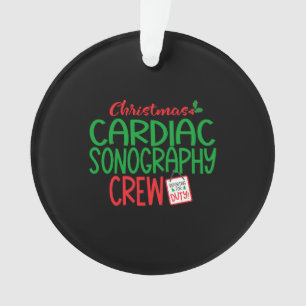 Christmas cardiac sonographer ornament