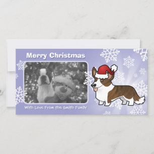 Christmas Cardigan Welsh Corgi Holiday Card